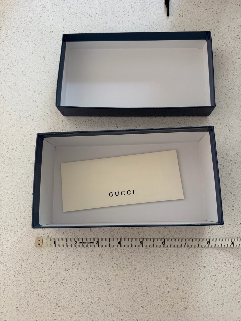Gucci Navy Blue Studded Logo Box - Picture 2 of 2